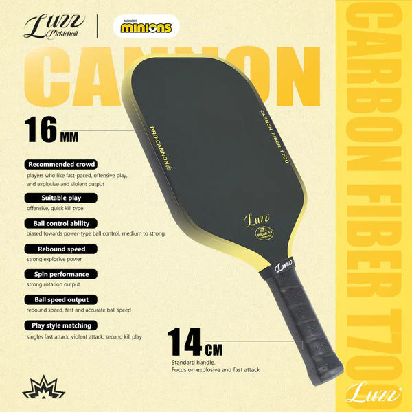 Luzz Minions Cannon Pickleball Paddle
